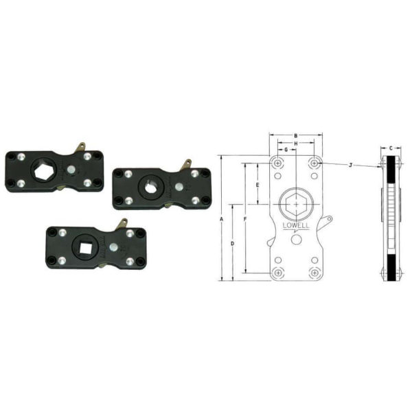 Model 701 Ratchet Clutches with dimensions